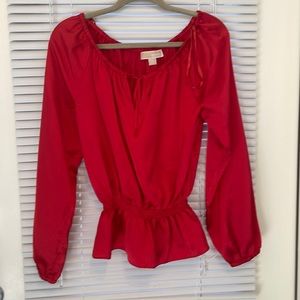 Womens Michael Kors red top
